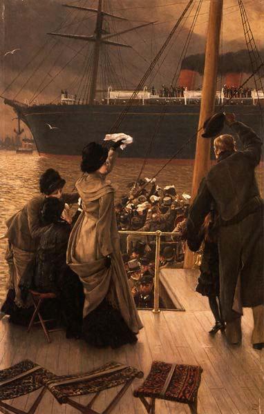 James Tissot Goodbye, on the Mersey, oil painting picture